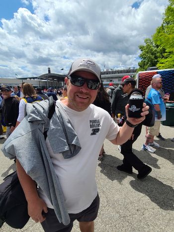 Mikey repping the brand at IMS for Carb Day!
