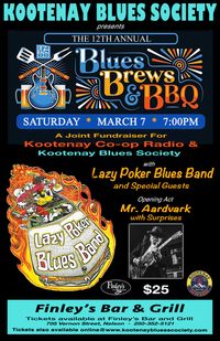 Kootenay blues Society presents Blues Brews and BBQ
