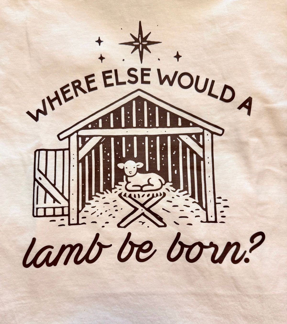 Where Else Would A Lamb Be Born T-Shirt