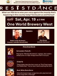 RESIST-DANCE KICKOFF FUNDRAISER  w/Sal Landers Party Rx!, Ovadya, and  Rock While Rome Burns! https://moac-avl.org/