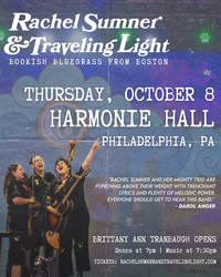 Opening for Rachel Sumner & Traveling Light at Harmonie Hall