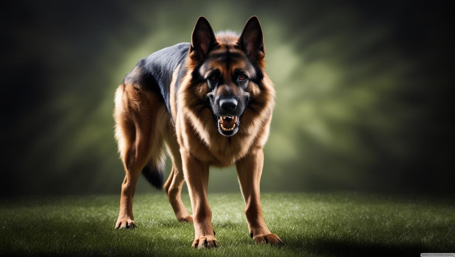German shepherd dog generated by ai