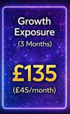 £135 - (3 Months) - 🌱 Growth Exposure Package
