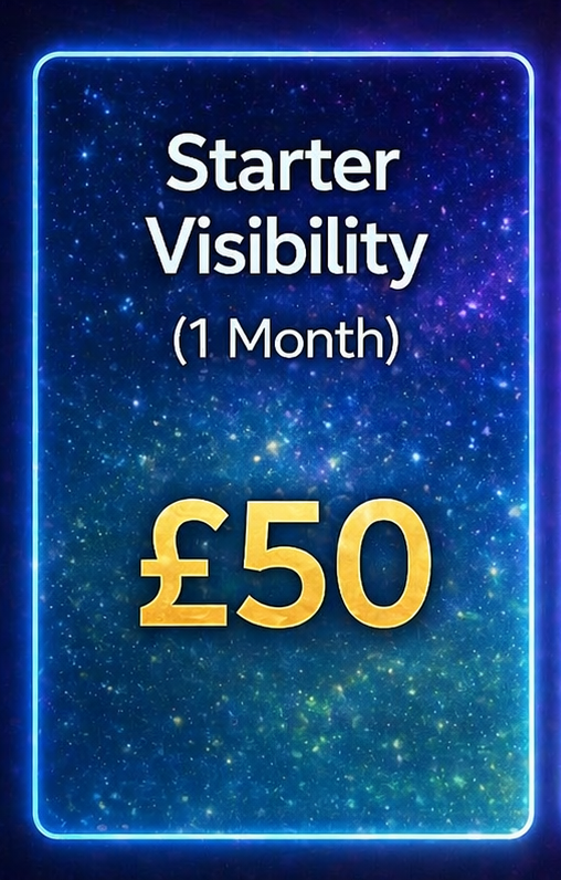 £50 - [1Month]  - Starter Visibility
