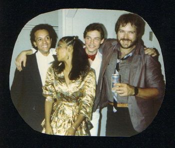 Solar/Constellation debut show at the Roxy in LA. From left to right: Finis Henderson, Crystal Blake, Jon Gibson and Bill Wolfer.
