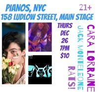 Caveman Experiment and Cara Lorraine at Pianos NYC