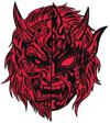 Oni/Japanese Wrestling Mask