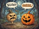 Feuding Jack 'O Lanterns T-Shirt