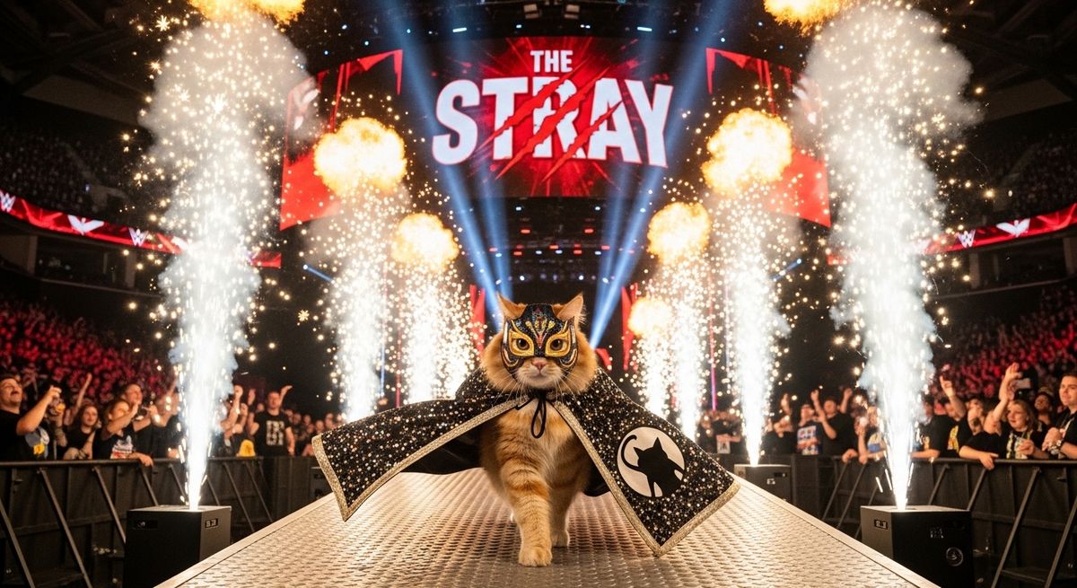The Stray (Wrestling Cat T-Shirt)