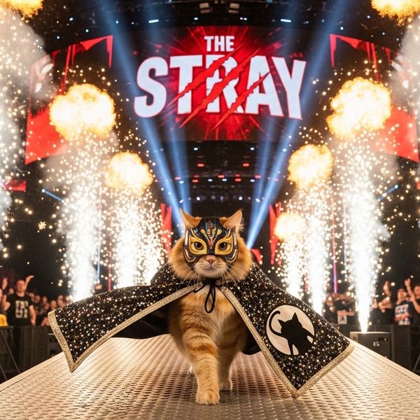 The Stray (Wrestling Cat T-Shirt)