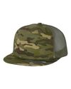 5 Panel Flat Brim Snapback Trucker Hat (8 Colors Available)