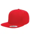 5 Panel Flat Brim Snapback Hat (10 Colors Available)