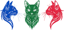 3 Cats T- Shirt