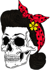 Pin Up Skull T-Shirt