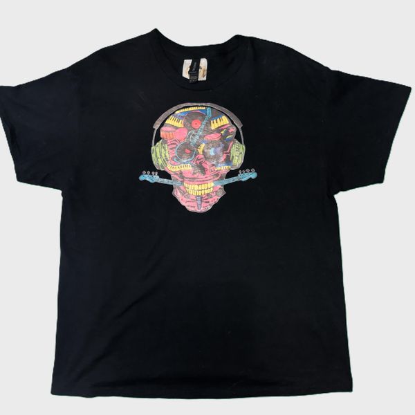 Full Color Music Skull T-Shirt