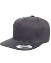 5 Panel Flat Brim Snapback Hat (10 Colors Available)