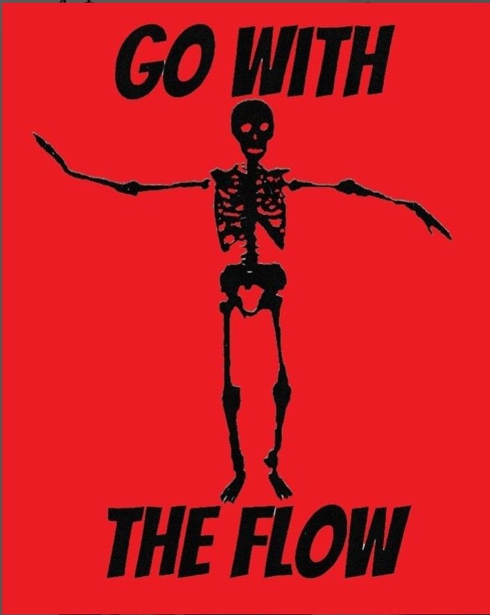 Go With the Flow (Red Image) T-Shirt