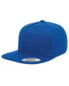 5 Panel Flat Brim Snapback Hat (10 Colors Available)