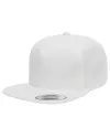 5 Panel Flat Brim Snapback Hat (10 Colors Available)
