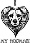 I Love My Hooman Dog T-Shirt