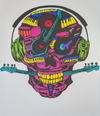 Full Color Music Skull T-Shirt