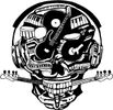 Black Music Skull T-Shirt