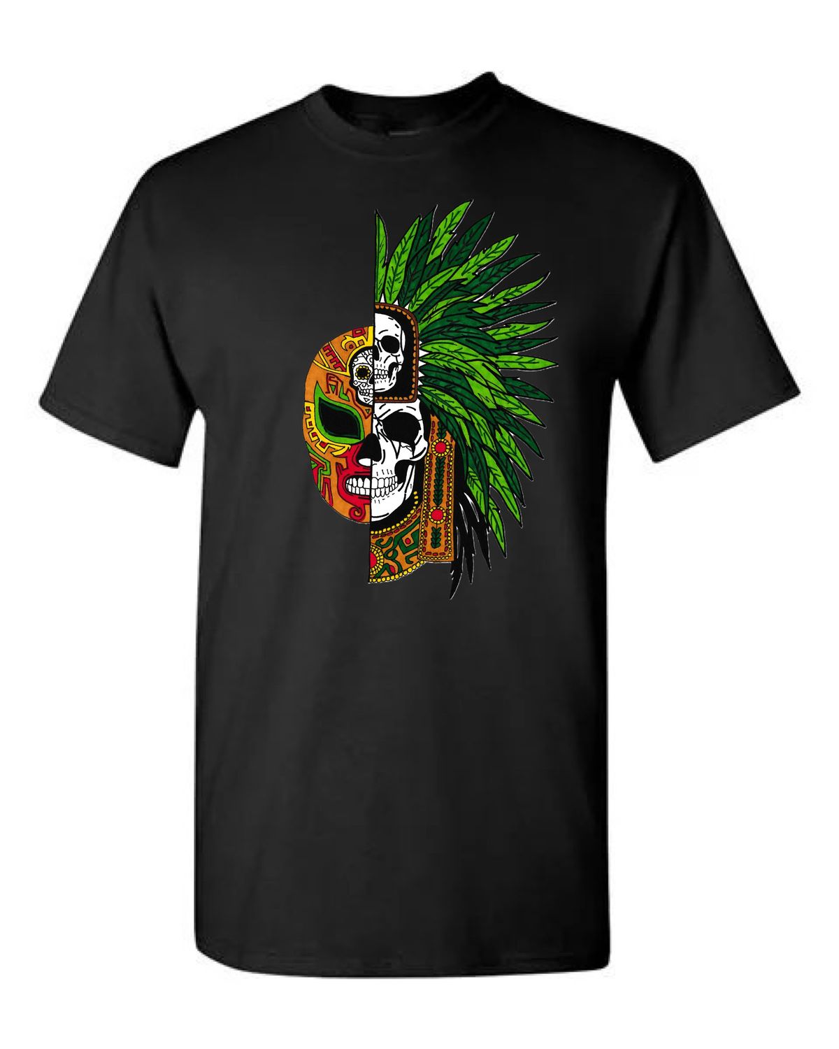 Aztec Shaman/Lucha Mask T-Shirt