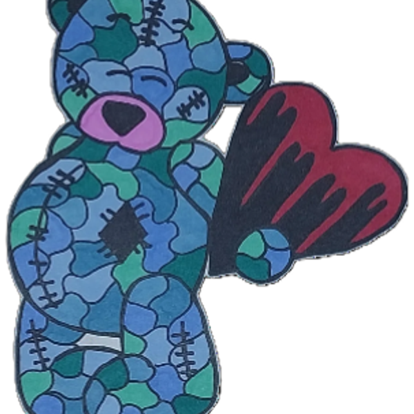 Blue Teddy Bear T-Shirt