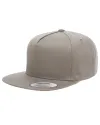 5 Panel Flat Brim Snapback Hat (10 Colors Available)