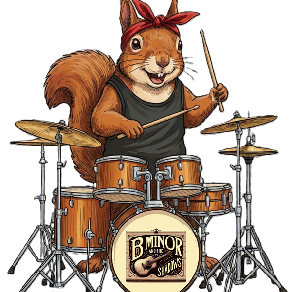 B Minor and the Shadows "Cindy Black Squirrelman" T-Shirt