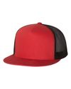 5 Panel Flat Brim Snapback Trucker Hat (8 Colors Available)