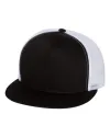 5 Panel Flat Brim Snapback Trucker Hat (8 Colors Available)