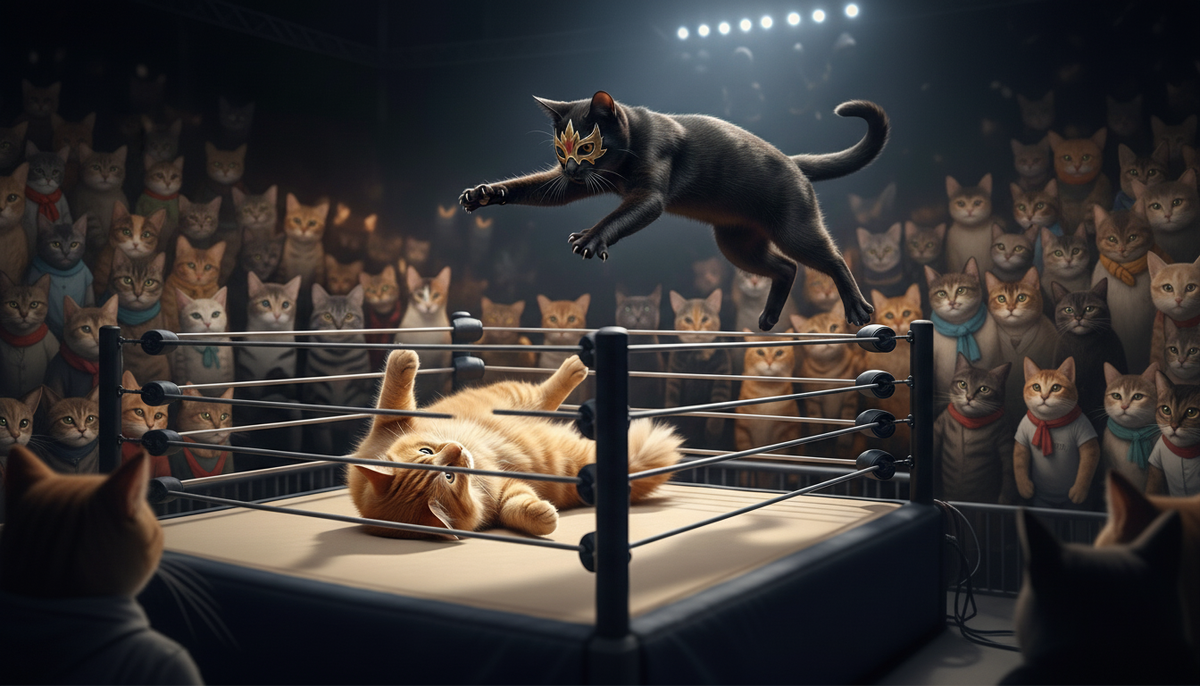 Wrestling Cats "Big Splash" T-Shirt