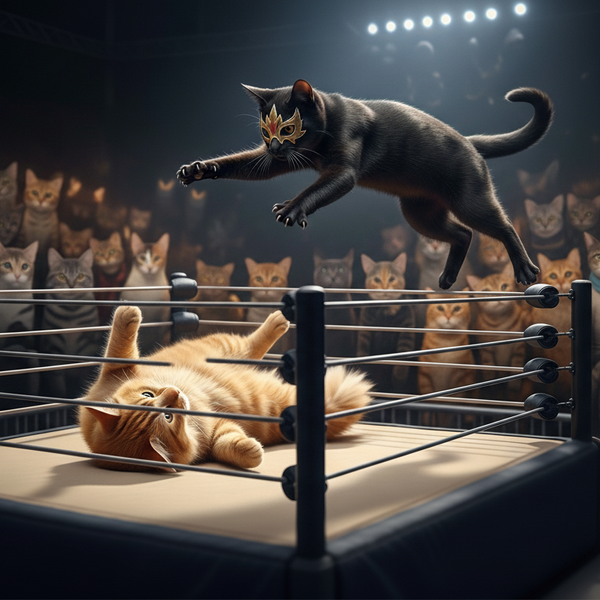 Wrestling Cats "Big Splash" T-Shirt