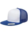 5 Panel Flat Brim Snapback Trucker Hat (8 Colors Available)