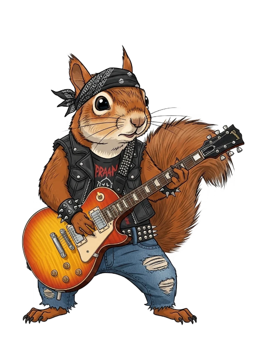 B Minor and the Shadows "Freddie Van Squirrel" T-Shirt