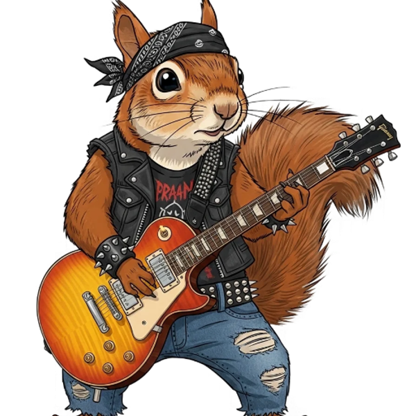 B Minor and the Shadows "Freddie Van Squirrel" T-Shirt
