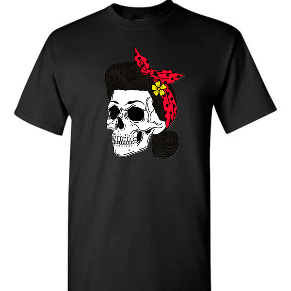 Pin Up Skull T-Shirt
