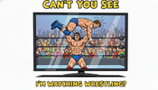 Can't You See I'm Watching Wrestling? T-Shirt
