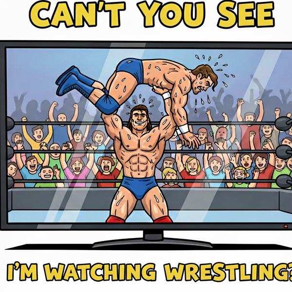 Can't You See I'm Watching Wrestling? T-Shirt
