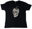 Crow in White Skull T-Shirt