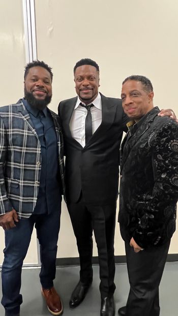 The late Malcolm Jamal Warner, Chris Tucker and M3
