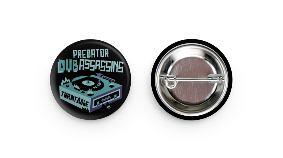 PDA Turntable 1X1 Pin Button 2-Pack