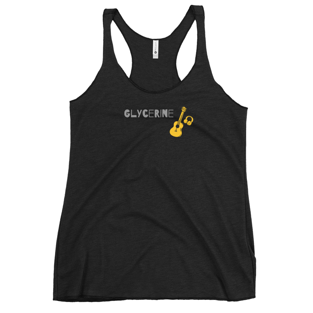 *Glycerine guitar & headphone* Raceback Tank-Top
