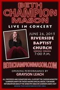 Benefit Concert for The Chosen Ministry