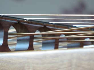 hammered dulcimer string and bridge layout
