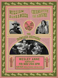 An evening with William Alexander, Charlotte Le Lievre and The Ironbark Brothers