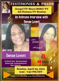 Testimonies & Praise Gospel TV Show-An Intimate Interview with W. Denae Lovett