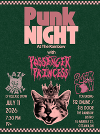 Punk Night at the Rainbow: Lazy Bratz (EP Release) + Passenger Princess + Sugar Bomb! 
