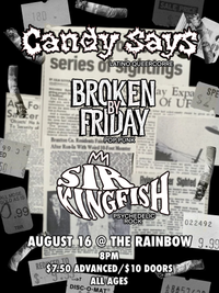  sir kingfish + Broken By Friday + Candy Says 
